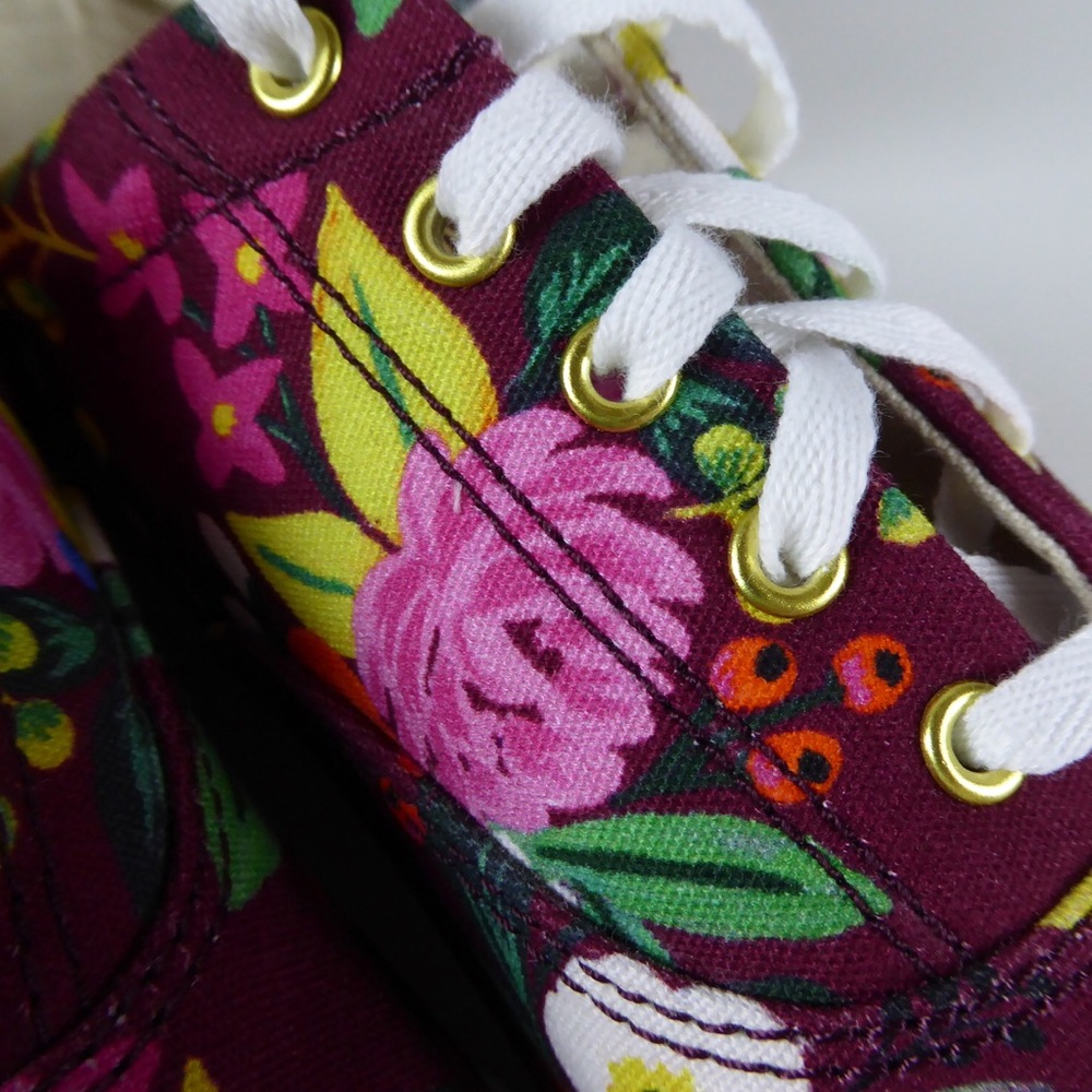 Keds Rifle Paper Co. Floral Sneakers NIB Blossoms - Picture 7 of 8